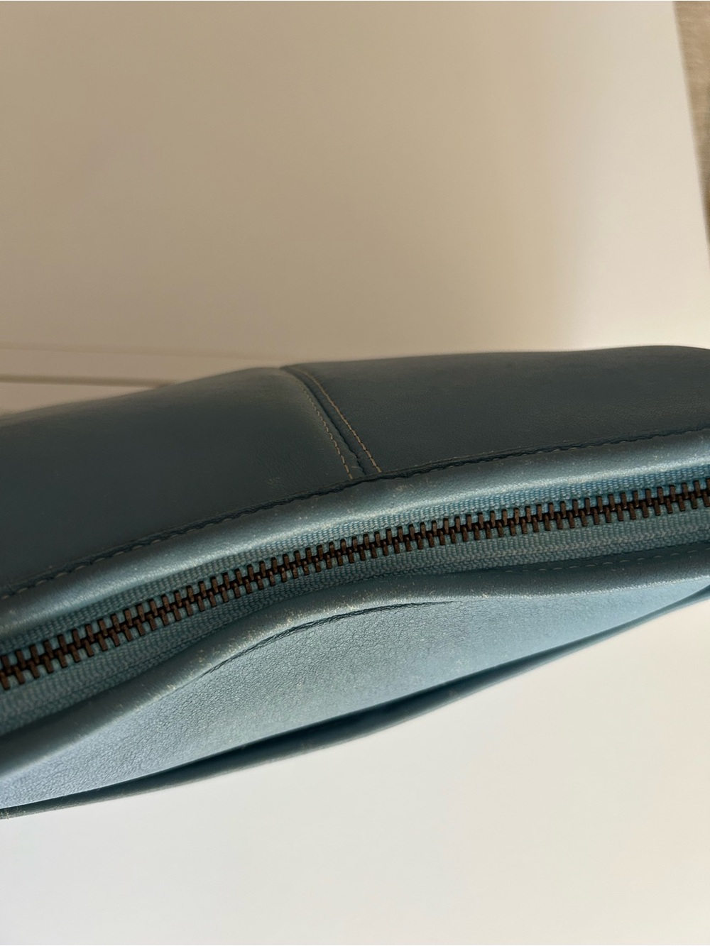 Glacier blue Vintage Coach Ergo Pocket Zip Bag 9033 - Picture 3 of 11